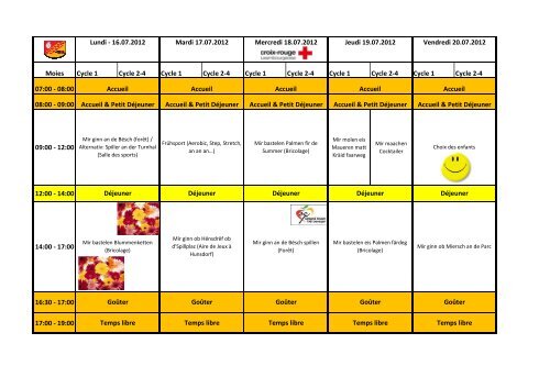 Moies Cycle 1 Cycle 2-4 Cycle 1 Cycle 2-4 Cycle 1 Cycle 2-4 Cycle ...