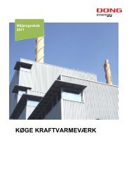 KØGE KRAFTVARMEVÆRK - DONG Energy