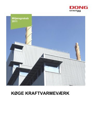 KØGE KRAFTVARMEVÆRK - DONG Energy