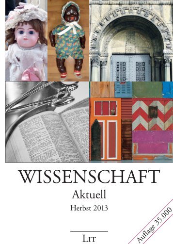 Wissenschaft Aktuell: Herbst 2013 - LIT Verlag