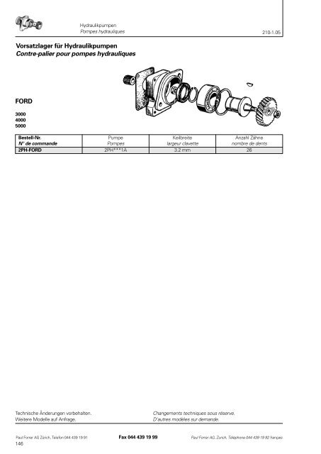 TÃ©lÃ©charger PDF - Paul Forrer AG