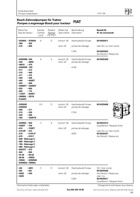 TÃ©lÃ©charger PDF - Paul Forrer AG