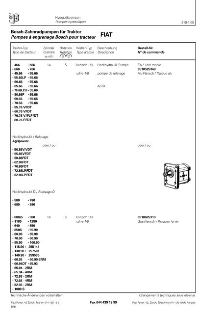 TÃ©lÃ©charger PDF - Paul Forrer AG