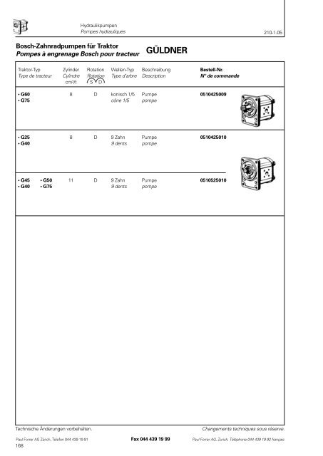 TÃ©lÃ©charger PDF - Paul Forrer AG