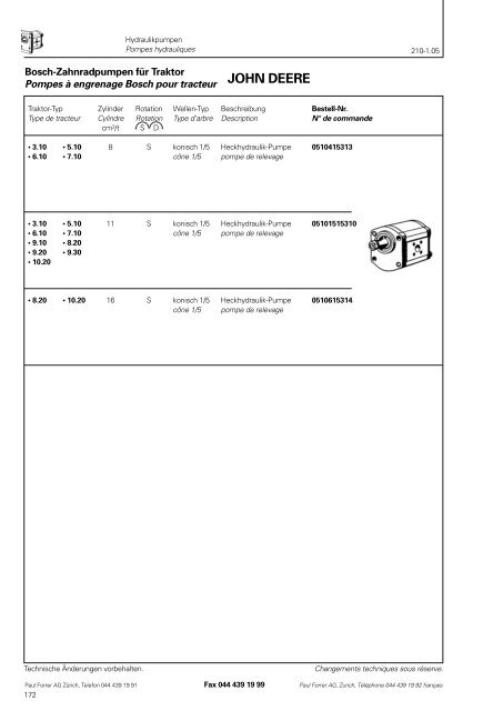 TÃ©lÃ©charger PDF - Paul Forrer AG