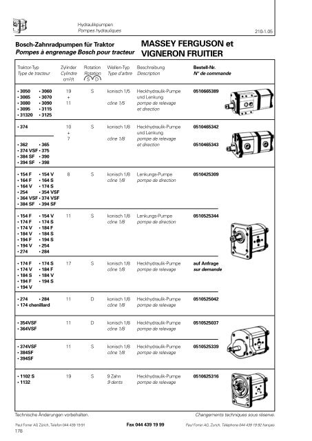 TÃ©lÃ©charger PDF - Paul Forrer AG