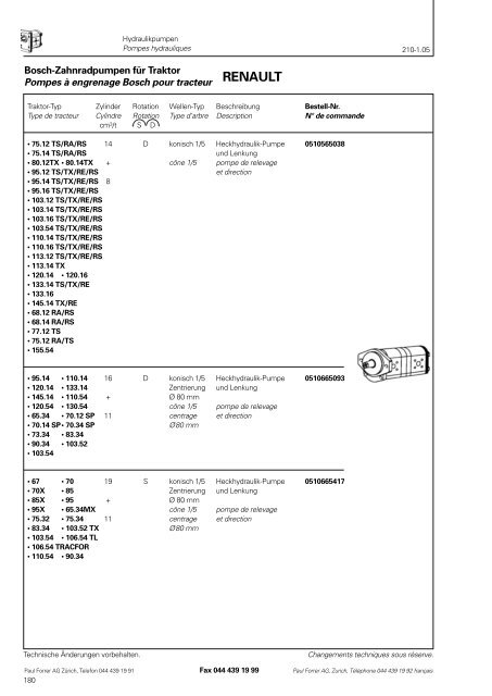 TÃ©lÃ©charger PDF - Paul Forrer AG