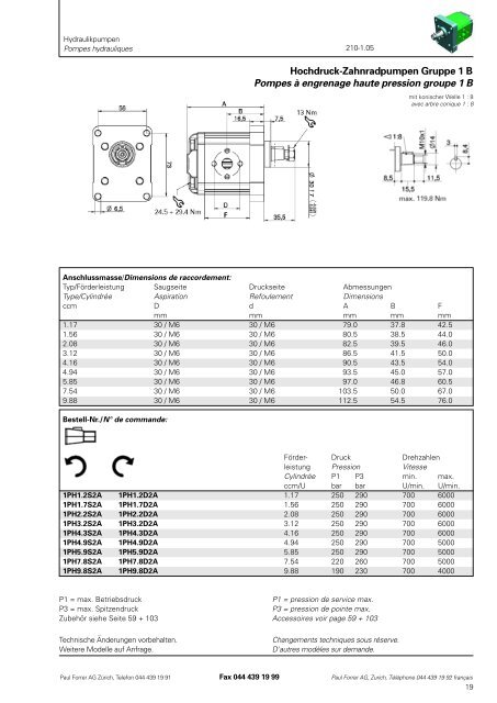 TÃ©lÃ©charger PDF - Paul Forrer AG