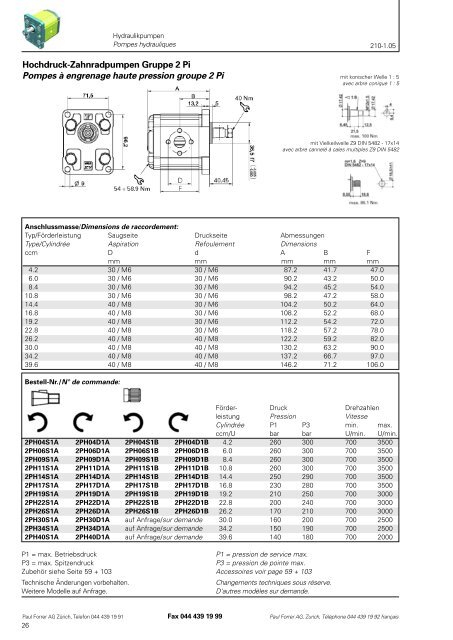 TÃ©lÃ©charger PDF - Paul Forrer AG