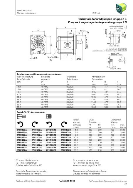 TÃ©lÃ©charger PDF - Paul Forrer AG