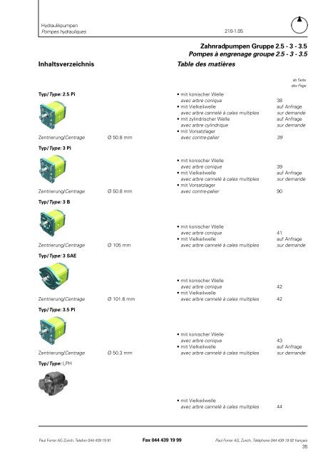 TÃ©lÃ©charger PDF - Paul Forrer AG