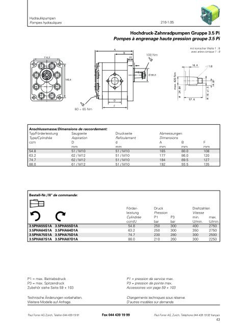 TÃ©lÃ©charger PDF - Paul Forrer AG