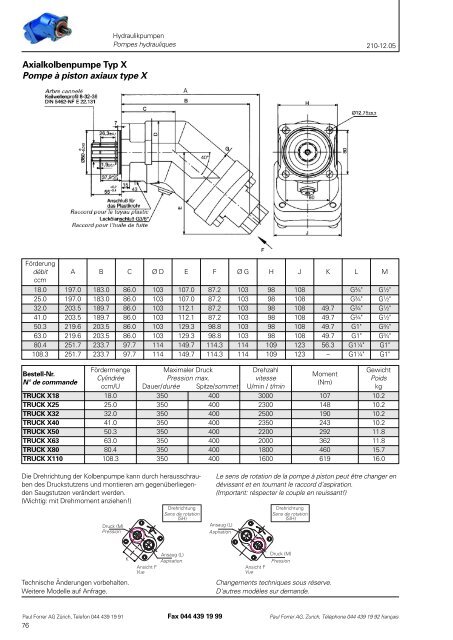 TÃ©lÃ©charger PDF - Paul Forrer AG