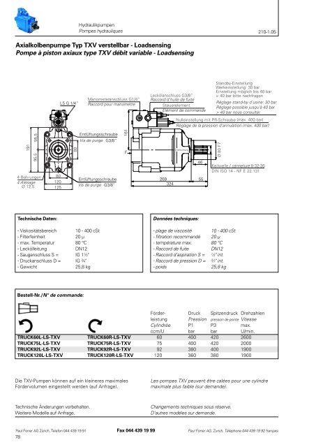 TÃ©lÃ©charger PDF - Paul Forrer AG