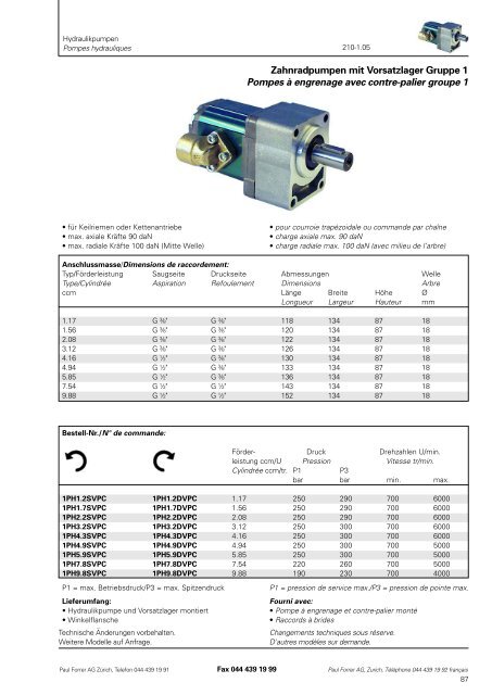 TÃ©lÃ©charger PDF - Paul Forrer AG