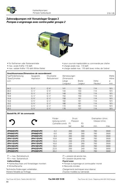 TÃ©lÃ©charger PDF - Paul Forrer AG