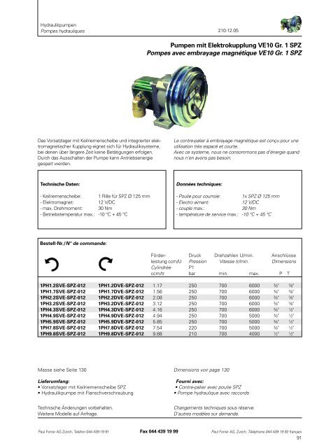 TÃ©lÃ©charger PDF - Paul Forrer AG