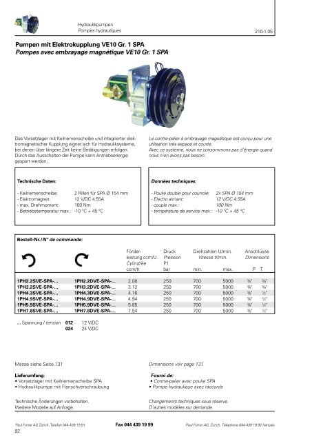 TÃ©lÃ©charger PDF - Paul Forrer AG