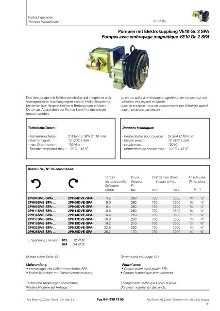 TÃ©lÃ©charger PDF - Paul Forrer AG