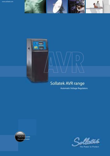 Sollatek AVR range - Easyinfo