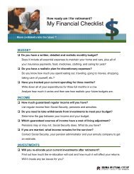 My Financial Checklist - CUNA Mutual Group
