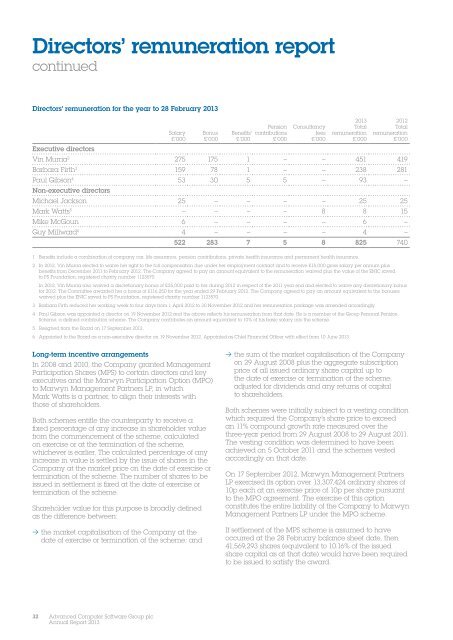 Advanced Computer Software Group plc Annual report 2013