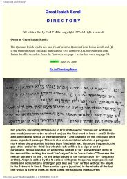 Great Isaiah Scroll Directory - documenta-catholica.eu