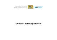 Dokumentation GEWAN Serviceplattform Version 1.20 - Bayern