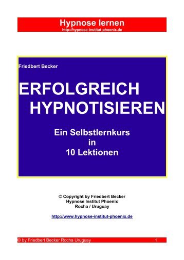 Hypnose lernen - Kostenlose-online-kurse.de