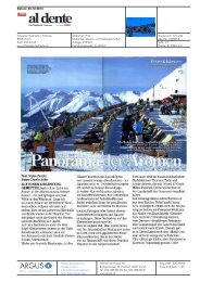 al dente (Schweizer Illustrierte): Panorama der ... - Waldhotel Davos