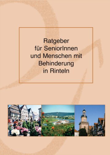 Ratgeber für Senioren und Menschen mit Behinderung - Stadt Rinteln