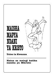 MAISHA MAPYA NDANI YA KRISTO - Nueva Vida En Cristo