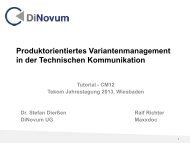 CM12 - Produktorientiertes Variantenmanagement in der ... - tekom