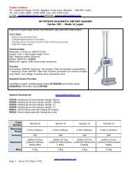 MITUTOYO DIGIMATIC HEIGHT GAUGES Series ... - Trade Combine