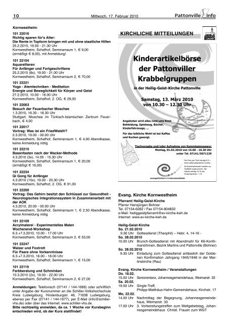 Kinderartikelbörse der Pattonviller Krabbelgruppen