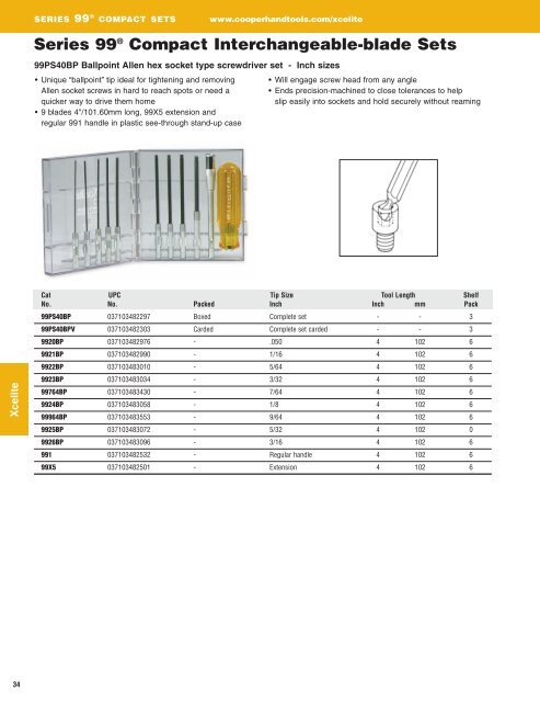 Xcelite® Catalog - Cooper Hand Tools