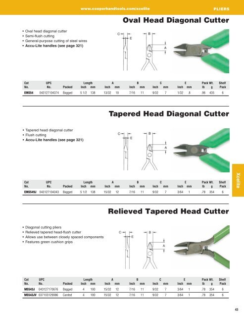 Xcelite® Catalog - Cooper Hand Tools