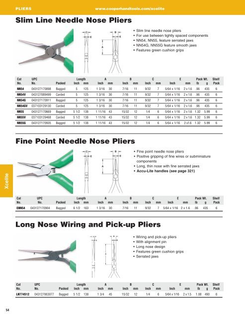 Xcelite® Catalog - Cooper Hand Tools