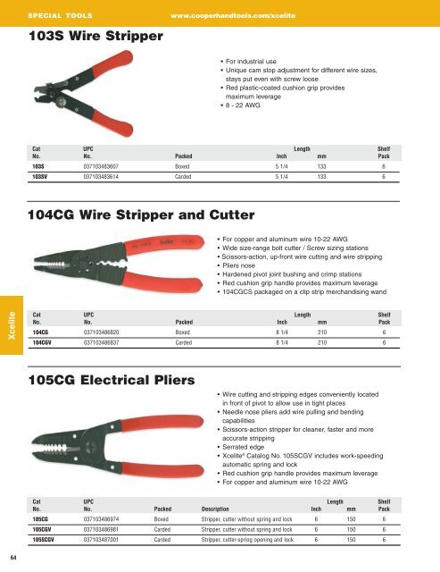 Xcelite® Catalog - Cooper Hand Tools