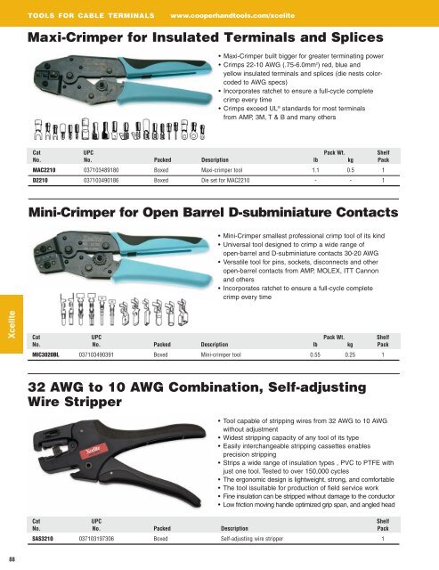 Xcelite® Catalog - Cooper Hand Tools