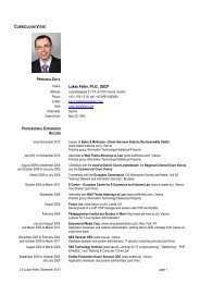 CURRICULUM VITAE - Lukas Feiler