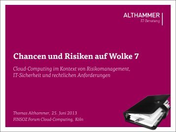 Download Vortrag - Althammer IT-Beratung