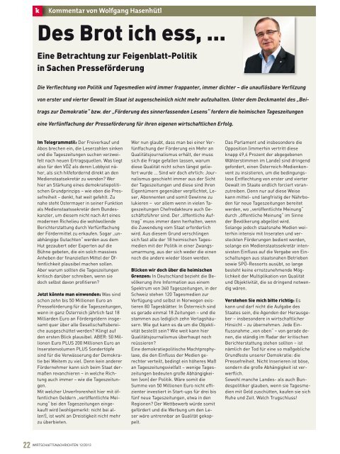 Ausgabe 12/2013 Wirtschaftsnachrichten Süd