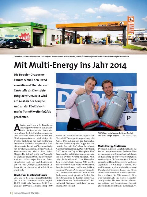 Ausgabe 12/2013 Wirtschaftsnachrichten Süd