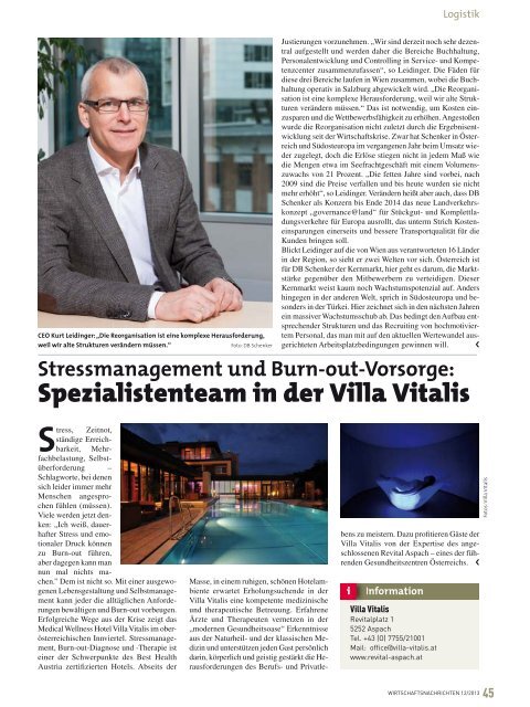 Ausgabe 12/2013 Wirtschaftsnachrichten Süd