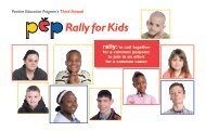 Rally for Kids - Positive Education Program