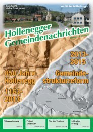 Amtliche Mitteilung - Gemeinde Hollenegg