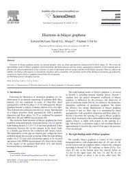 Electrons in bilayer graphene - Physics at Lancaster University