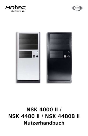 NSK 4000 II / NSK 4480 II / NSK 4480B II Nutzerhandbuch - Antec