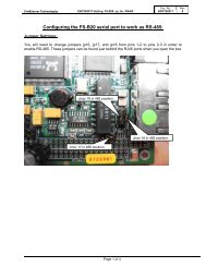 Configuring the FS-B20 serial port to work as RS-485: - FieldServer ...